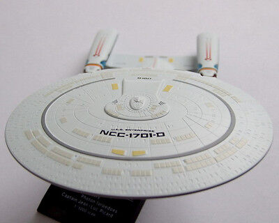 Vintage Star Trek F-Toys 2008 1/5000 Scale Starships Series 1- The USS Enterprise NCC-1701D - New In Sealed Plastic Insert
