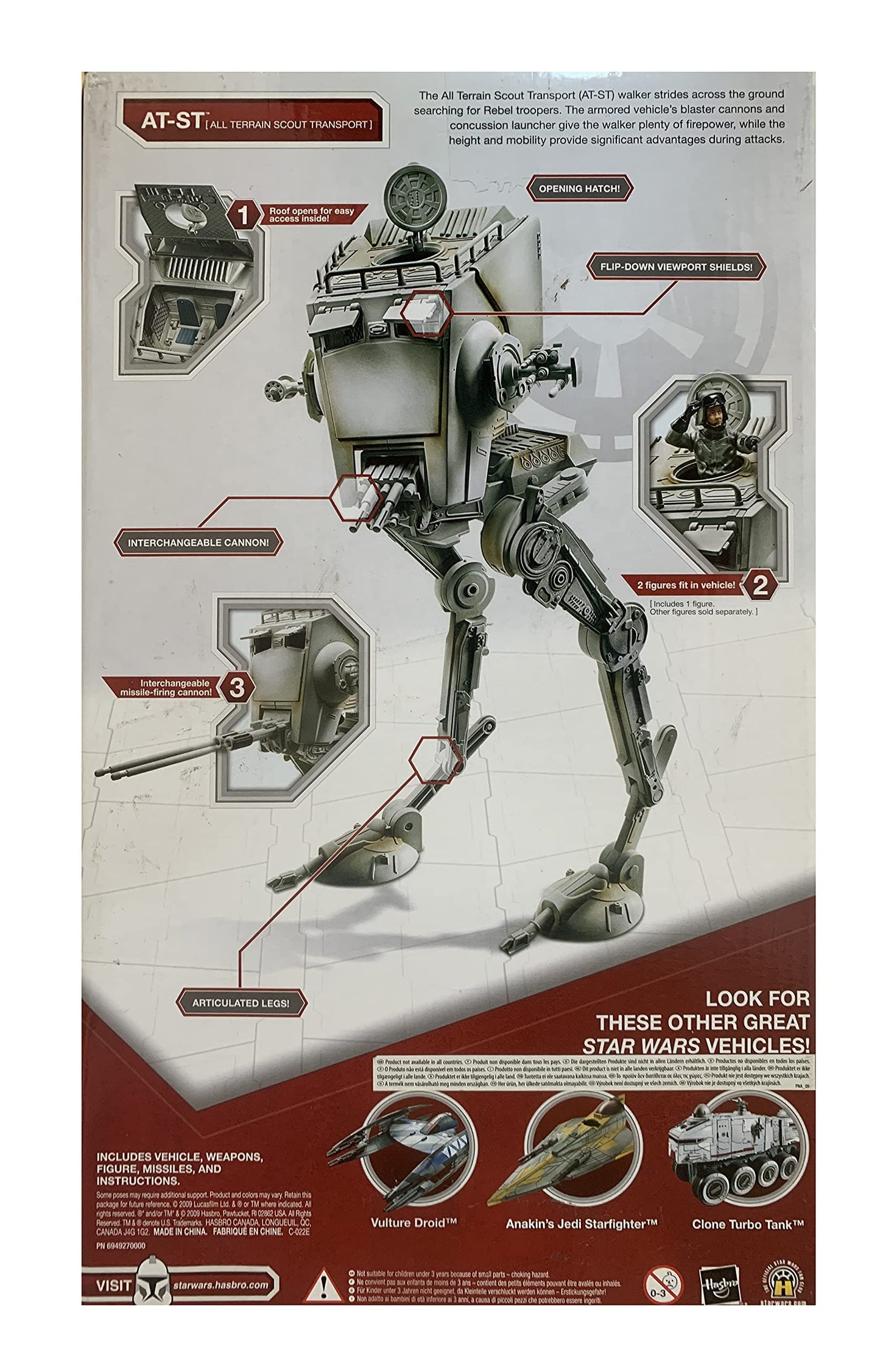 Vintage 2009 Star Wars The Legacy Collection - AT-ST (All Terrain Scout Transport)