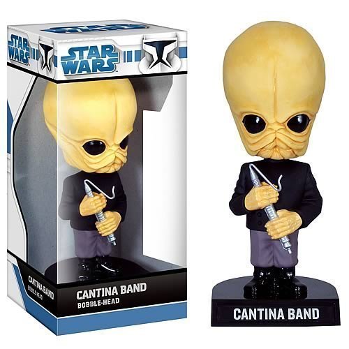 Vintage 2009 Star Wars The Original Trilogy Cantina Band Member Bobble Head Figure - Brand New Factory Sealed Shop Stock Room Find