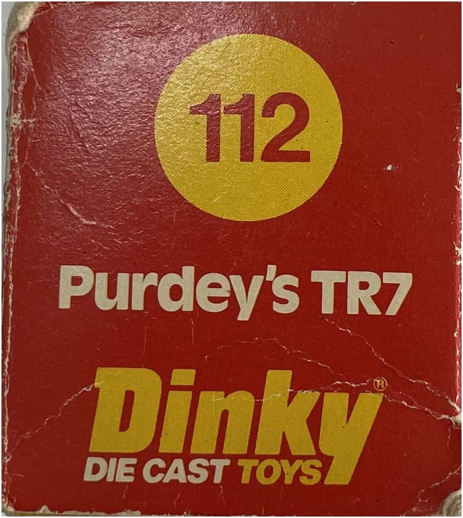 Vintage Dinky Die Cast Toys No. 112 The New Avengers Purdey's TR7 In The Original Box Unpunched - Shop Stock Room Find