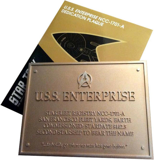 Star Trek The Official Starships Collection - The U.S.S. Enterprise NCC-1701-A Dedication Plaque