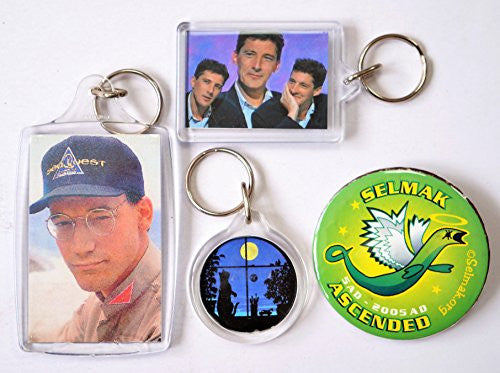 Vintage Set Of Three Key Rings And Badge Including Sea Quest DSV, The Cat & The Moon, Selmark Ascended & More - Shop Stock Room Find …