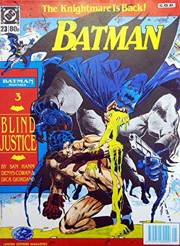 Vintage January 1990 Issue Number No. 23 - Batman Monthly Comic - London Editions Magazine - Brand New Shop Stock Room Find [Paperback] [Jan 01, 1990] DC Comics …