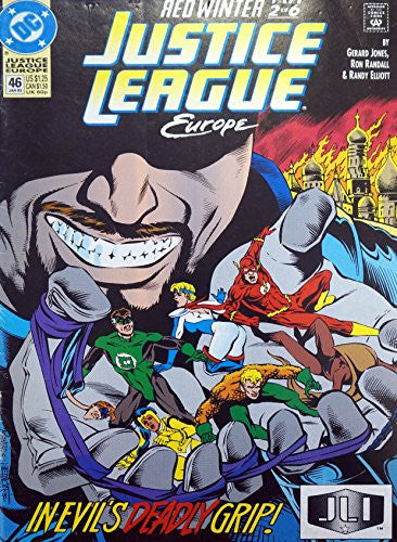 Vintage Very Rare DC Comics Justice League Europe - Red Winter Part 2 Of 6 - Issue Number No. 46 - January 1993 Ex Shop Stock [Comic] [Jan 01, 1993] Gerard Jones; Brian Augustyn and Ron Randall …