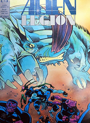 Vintage Epic Comics Alien Legion Comic - Issue Number No. 10 Vol 2 - April 1989 Biology Lesson - Shop Stock Room Find [Comic] [Jan 01, 1989] Chuck Dixon; Margaret Clark and Larry Stroman …