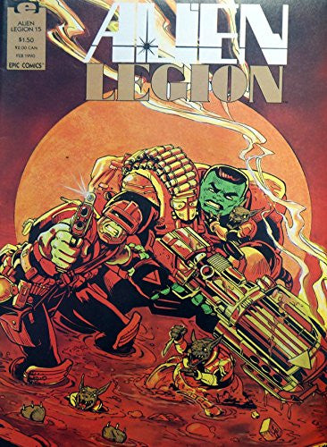 Vintage Epic Comics Alien Legion Comic - Issue Number No. 15 Vol 2 - February 1990 - Vector : Red - Shop Stock Room Find [Comic] [Jan 01, 1990] Chuck Dixon; Margaret Clark and Larry Stroman …