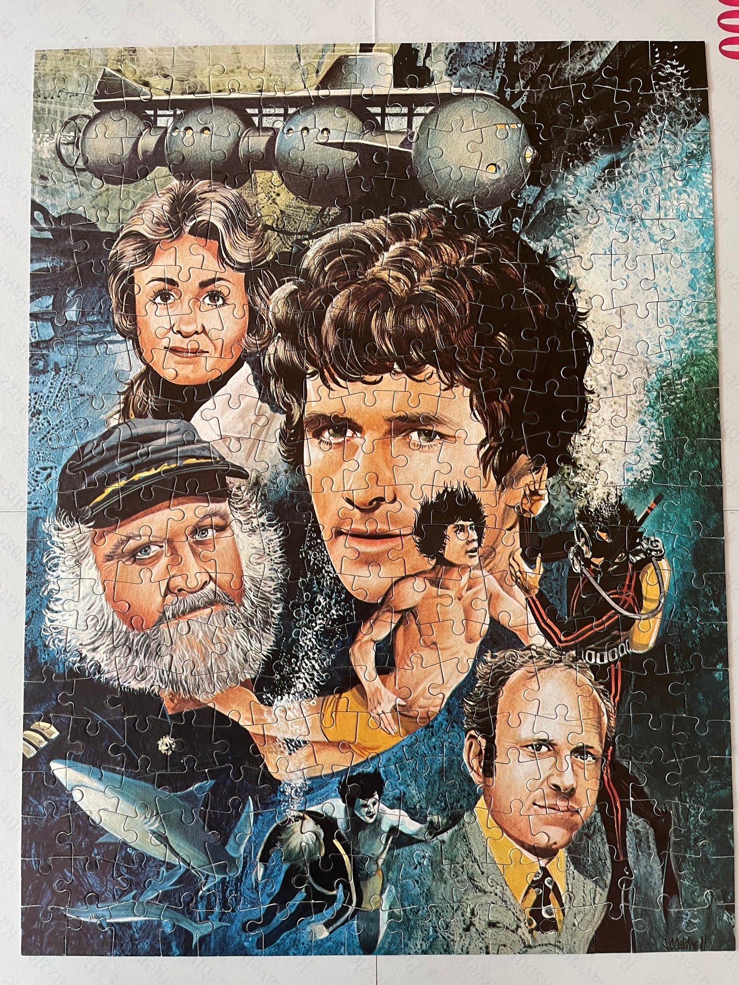 Vintage 1978 Whitman The Man From Atlantis Montage 300 Piece Jigsaw Puzzle - 100% Complete In The Original Box