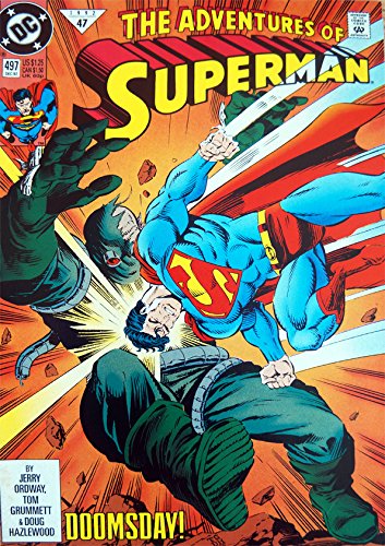 Vintage DC Comics The Adventures Of Superman No. 497 Comic December 1992