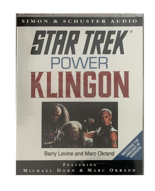 Vintage 1993 Star Trek : Power Klingon - Simon & Schuster Audio Cassette Featuring Michael Dorn AKA Worf - Shop Stock Room Find