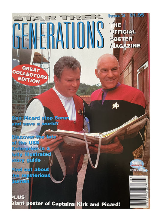 Vintage 1995 Star Trek Generations The Official Poster Magazine Issue No. 3 - Great Collectors Edition - Brand New Shop Stock Room Find