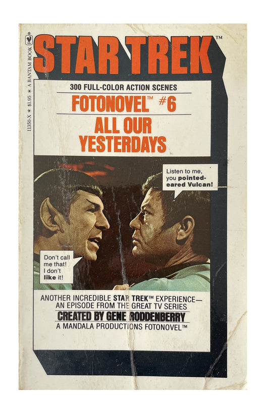 Vintage 1978 Star Trek Fotonovel No. 6 All Our Yesterdays Paperback Book - Former Shop Stock