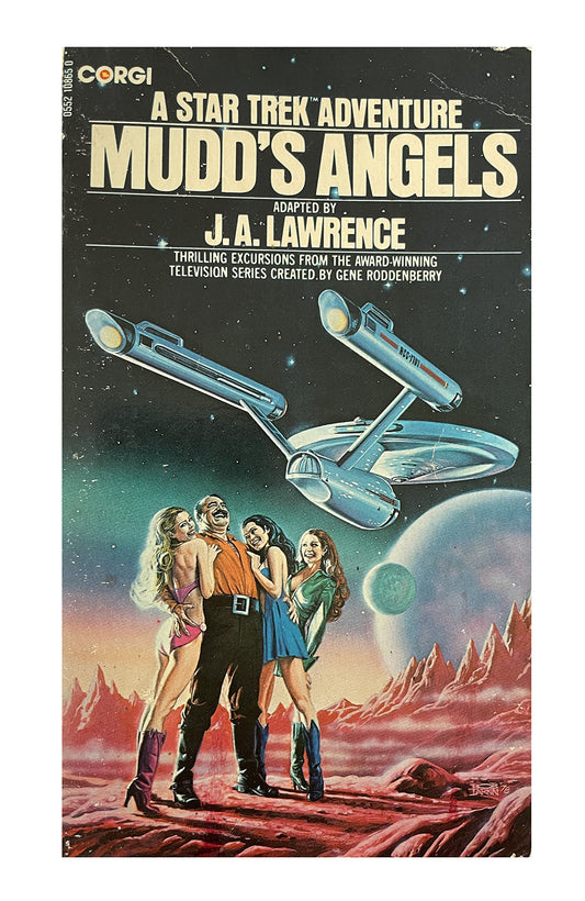 Vintage 1978 A Star Trek Adventure Adaption Novel - Mudd's Angels - Paperback Book - By J.A. Lawrence