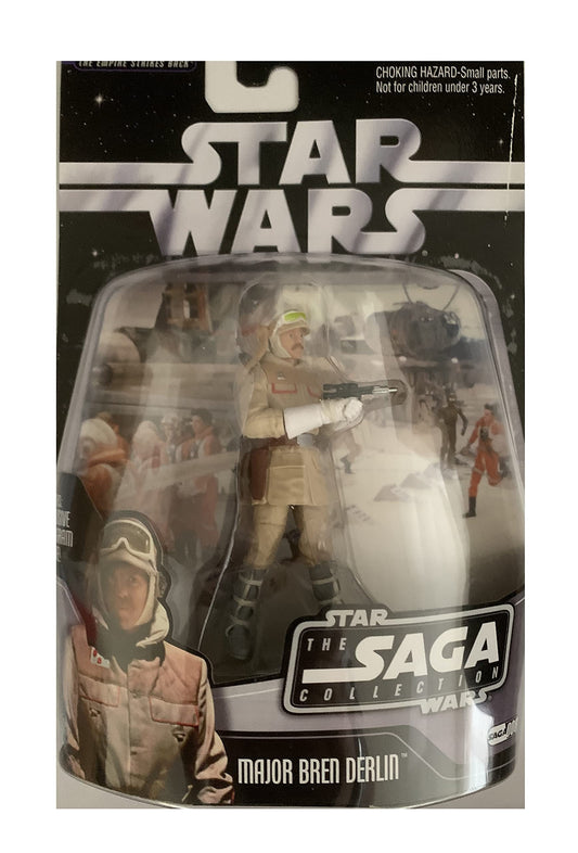 Vintage 2006 Star Wars The Saga Collection Episode V The Empire Strikes Back Major Bren Derlin 4 Inch Action Figure No. 008 - Brand New Factory Sealed Shop Stock Room Find