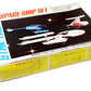 Vintage AMT 1983 Star Trek Snap Together Space Ship Model Set - 3 x Scale Models With Display Stand