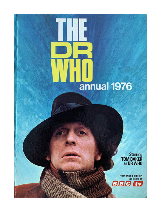 Vintage The Dr Who Annual 1976 Starring Tom Baker As The Doctor - Unsold Former Shop Stock