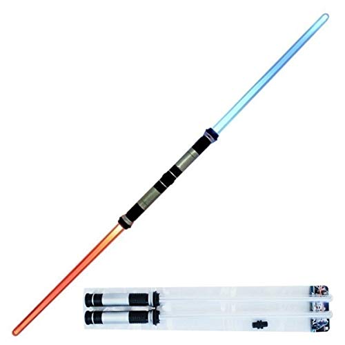 Star Wars Style Lightsaber Twin Pack Of 2 Toy Laser Sword with Sound Effects and Lights And Link Together - Shop Stock Room Find