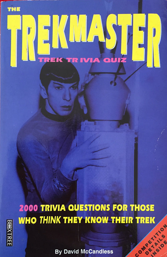 Vintage 1995 Star Trek - Trek Master Quiz Book - Large Paperback Book - Shop Stock Room Find