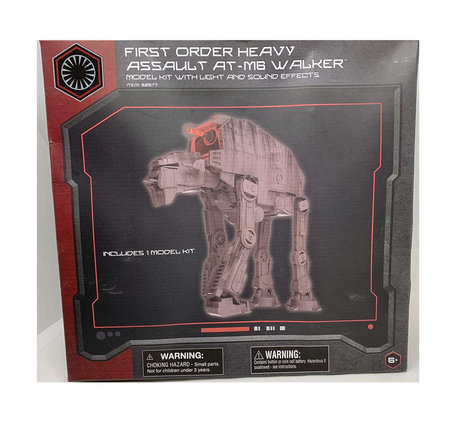 Disney Star Wars Galaxy’s Edge Exclusive First Order Heavy Assault AT-M6 Vehicle Snap Type Model Kit With Light And Sound Effects - Mint In Sealed Box