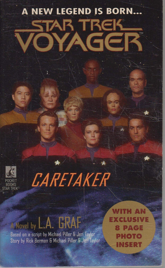 Vintage 1995 Star Trek Voyager - No. 1 Caretaker - Paperback Book - Brand New Shop Stock Room Find