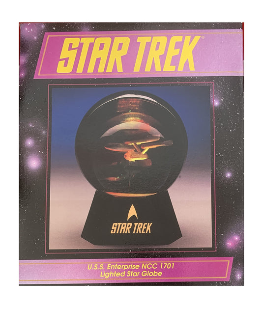 Vintage 1992 Star Trek The USS Enterprise NCC-1701 Lighted Star Globe - Shop Stock Room Find