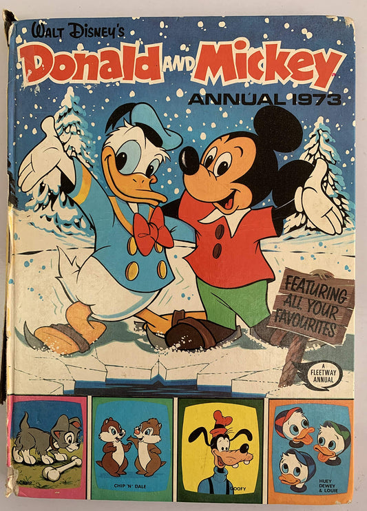 Vintage Walt Disney's Donald And Mickey Mouse Annual 1973