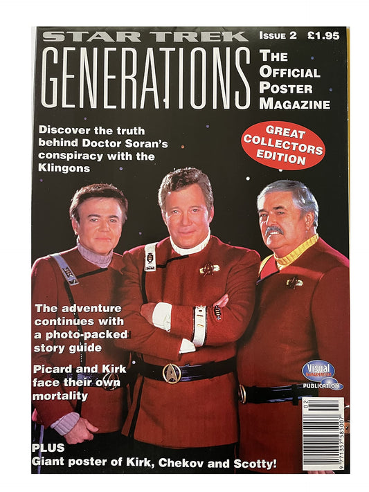 Vintage 1995 Star Trek Generations The Official Poster Magazine Issue No. 2 - Great Collectors Edition - Brand New Shop Stock Room Find