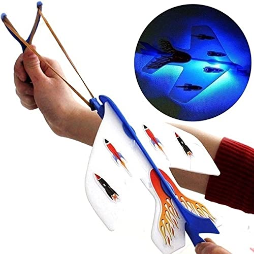 Slingshot Rubber Band Flying Airplane Toy With Light - Brand New Factory Sealed Shop Stock Room Find