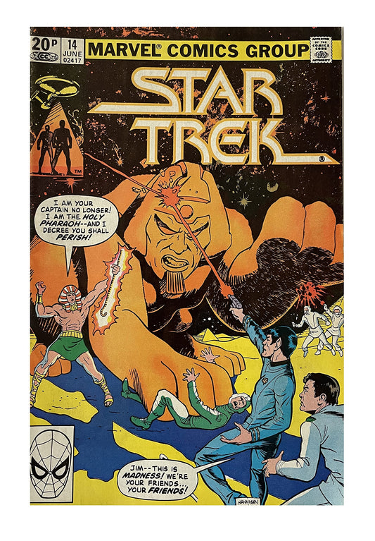 Vintage 1981 Marvel Comics Group Star Trek 14th June 1981 No. 02417 - We Are Dying Egypt, Dying - Former Shop Stock