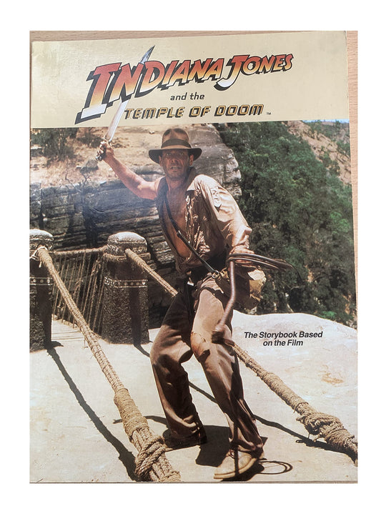 Vintage Indiana Jones And The Temple Of Doom Storybook Based On The Movie - Shop Stock Room Find
