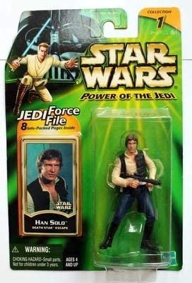 Vintage 2000 Star Wars The Power Of The Jedi Han Solo Death Star Escape Action Figure - Brand New Factory Sealed Shop Stock Room Find