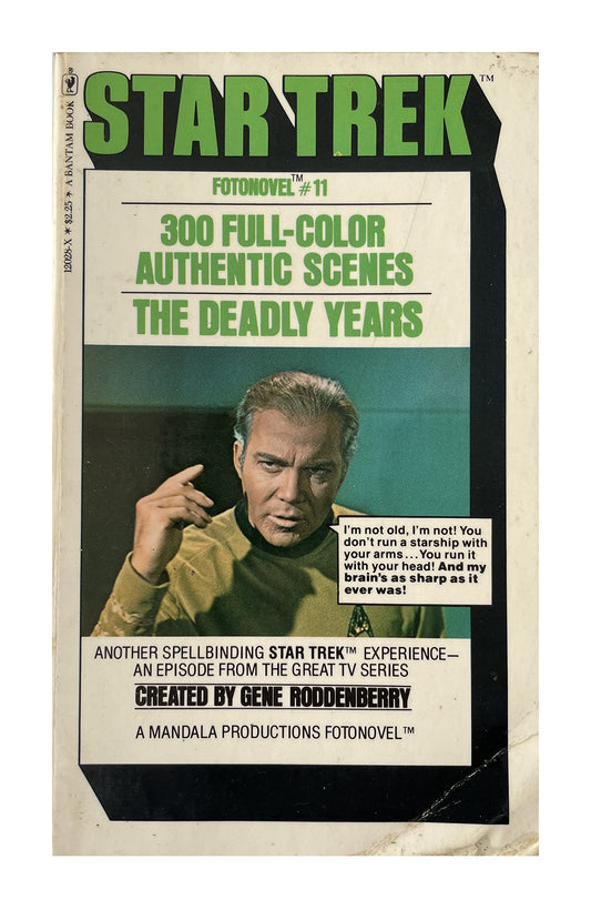 Vintage 1978 Star Trek Fotonovel No. 11 - The Deadly Years Paperback Book - Former Shop Stock