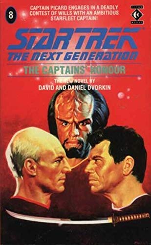 Vintage 1989 Star Trek The Next Generation - Novel No. 8 - The Captains Honour - Paperback Book - Brand New Shop Stock Room Find