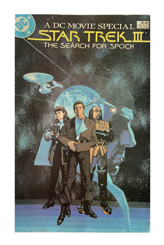 Vintage 1984 DC Comics Movie Special Star Trek III The Search For Spock Movie Adaptation Comic Book - Former Comic Book Shop Stock