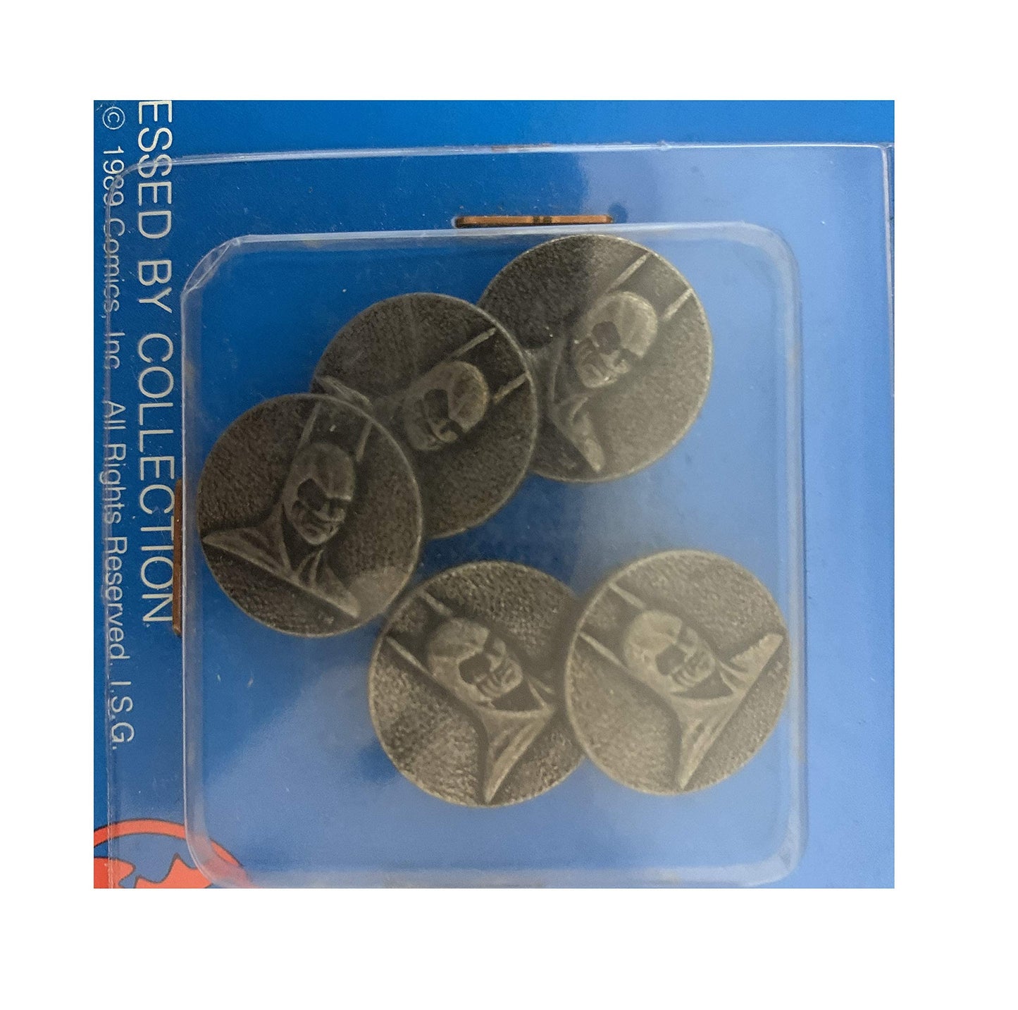 Vintage 1989 Batman Dressed By Collection Batman Metal Button Set 1 x Large 5 x Small In Sealed Pack - Shop Stock Room Find …