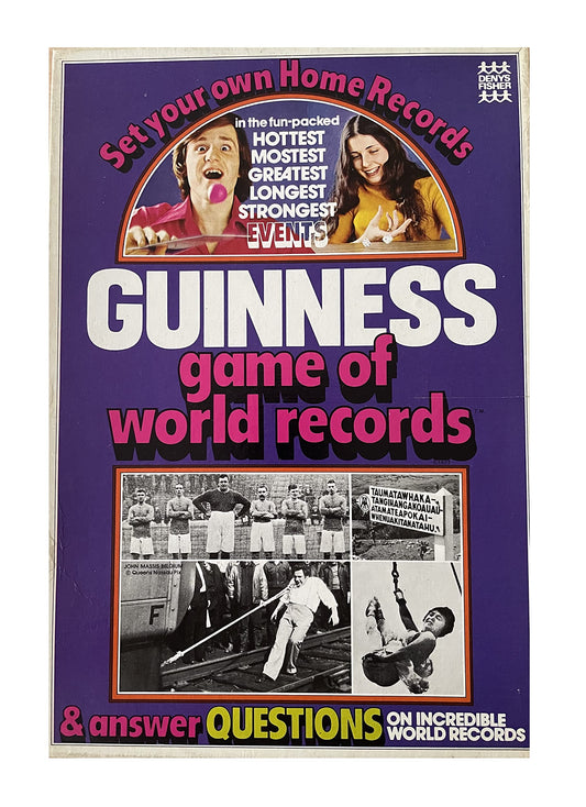 Vintage Denys Fisher 1975 - Guinness Game Of World Records Board Game - Unused - In The Original Box
