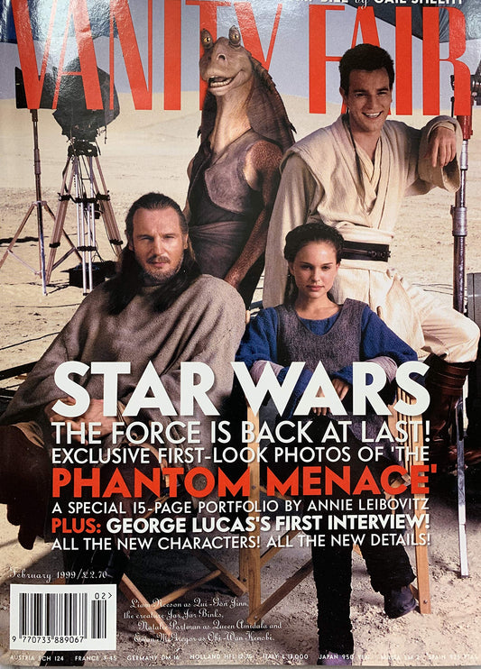 Vanity Fair Magazine Vintage February 1999 Star Wars Special - Autographed By Ewan McGregor AKA Obi-Wan Kenobi - Mint Condition