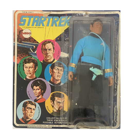 Vintage Star Trek The Original Series Mego Corporation 1974 8 Inch Mr Spock Action Figure On Six Faces Card
