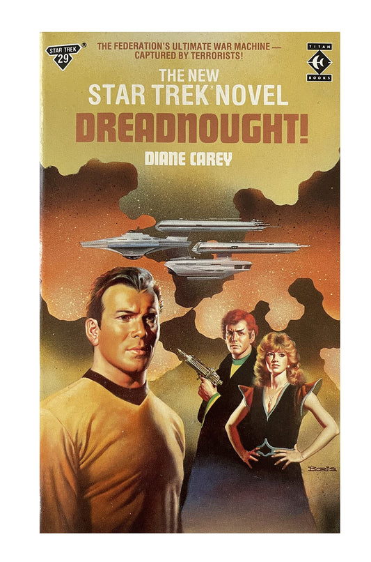 Vintage 1989 The New Star Trek Novel - Dreadnought - Paperback Book - By Diane Carey - Shop Stock Room Find