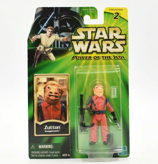 Vintage 2001 Star Wars The Power Of The Jedi Zutton Snaggletooth Action Figure - Brand New Factory Sealed Shop Stock Room Find