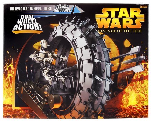 Vintage 2005 Star Wars Revenge Of The Sith General Grievous Wheel Bike - Brand New Factory Sealed Shop Stock Room Find