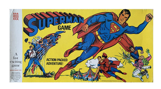 Vintage 1976 Superman The Board Game - Action Packed Adventure - Former Shop Counter Display Game