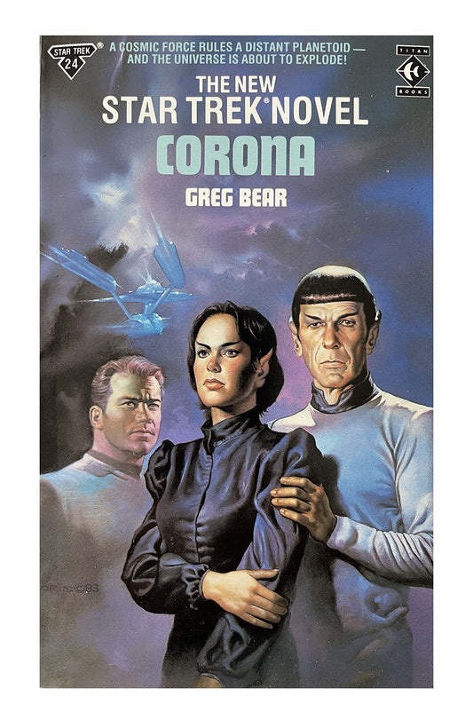 Vintage 1989 The New Star Trek Novel - Corona - Paperback Book - By Greg Bear - Shop Stock Room Find