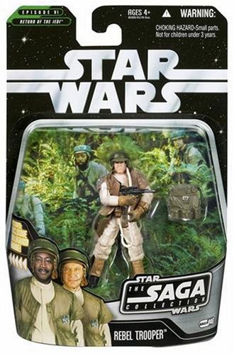 Vintage 2006 Star Wars The Saga Collection Episode VI Return Of The Jedi Rebel Endor Trooper 4 Inch Action Figure No. 046 - Brand New Factory Sealed Shop Stock Room Find