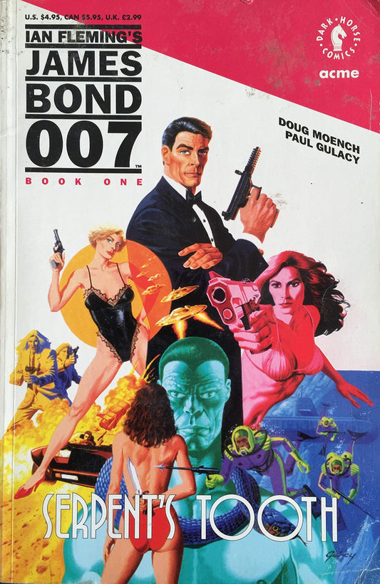 Vintage Ian Flemings James Bond 007 Book One - Serpents Tooth from 1992