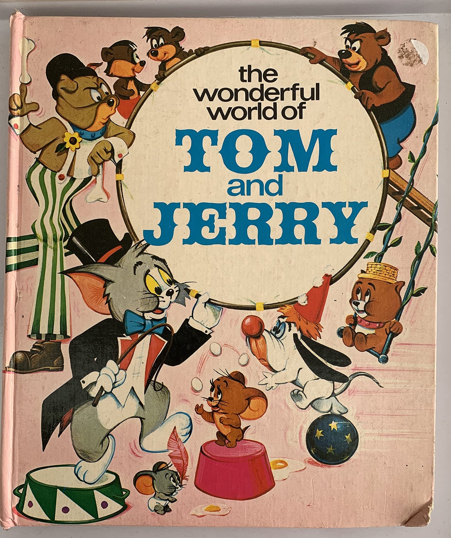 Vintage 1974 The Wonderful World Of Tom And Jerry - Large Annual Style Hardback Book