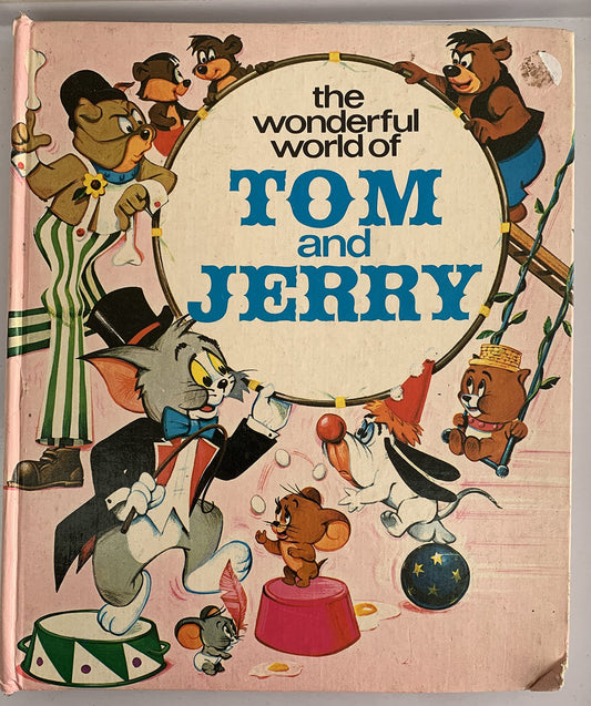 Vintage 1974 The Wonderful World Of Tom And Jerry - Large Annual Style Hardback Book