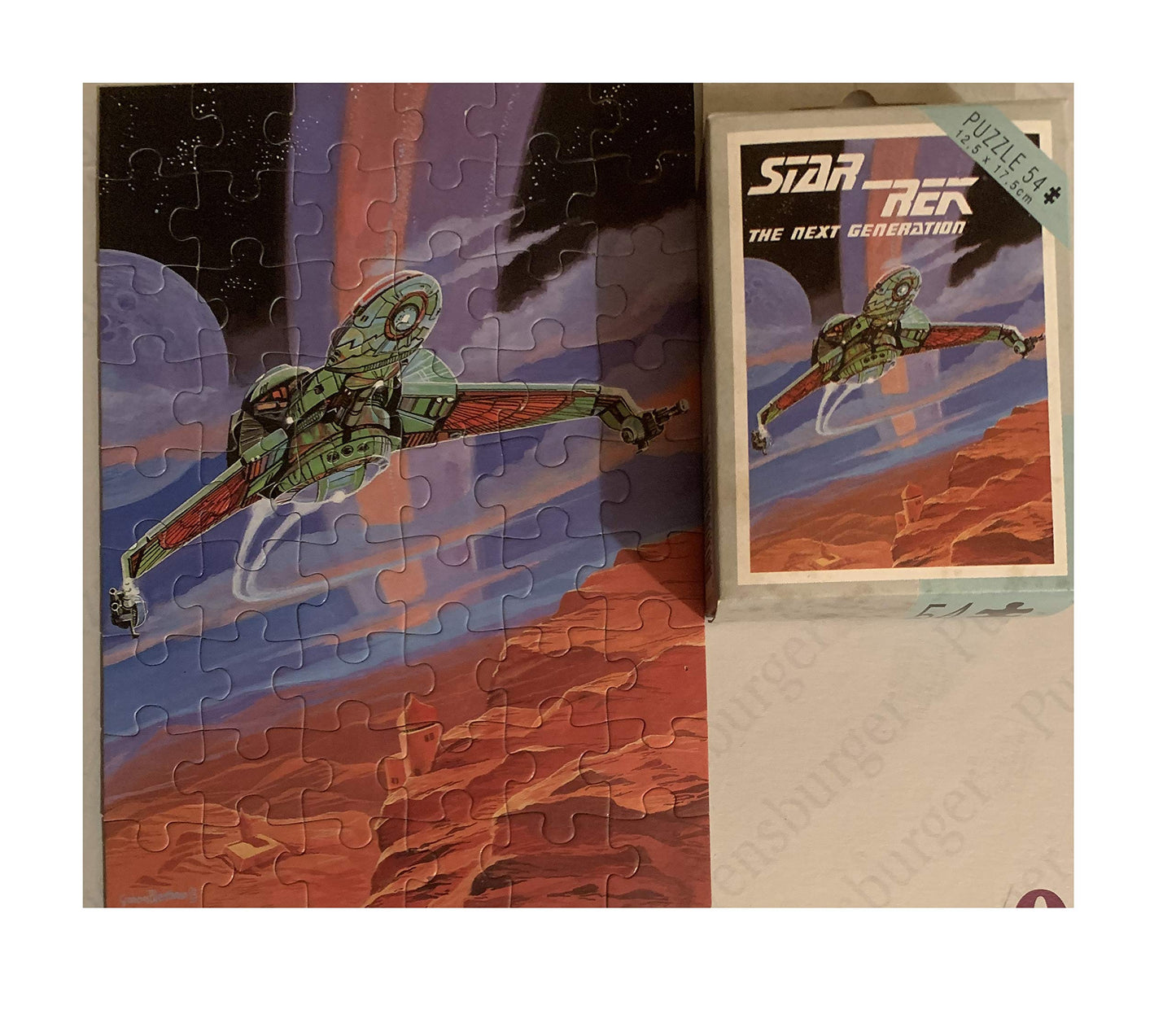 Vintage King 1993 Star Trek The Next Generation Klingon Bird Of Prey 54 Piece Jigsaw Puzzle - Shop Stock Room Find