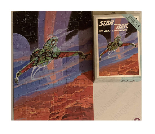 Vintage King 1993 Star Trek The Next Generation Klingon Bird Of Prey 54 Piece Jigsaw Puzzle - Shop Stock Room Find