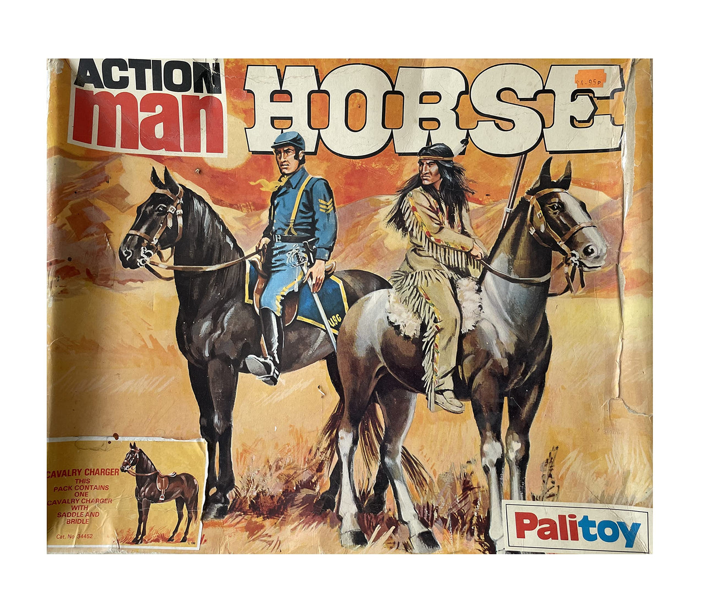 Vintage Palitoy 1970's Action Man Horse Cavalry Charger - Fantastic Condition - In The Original Box