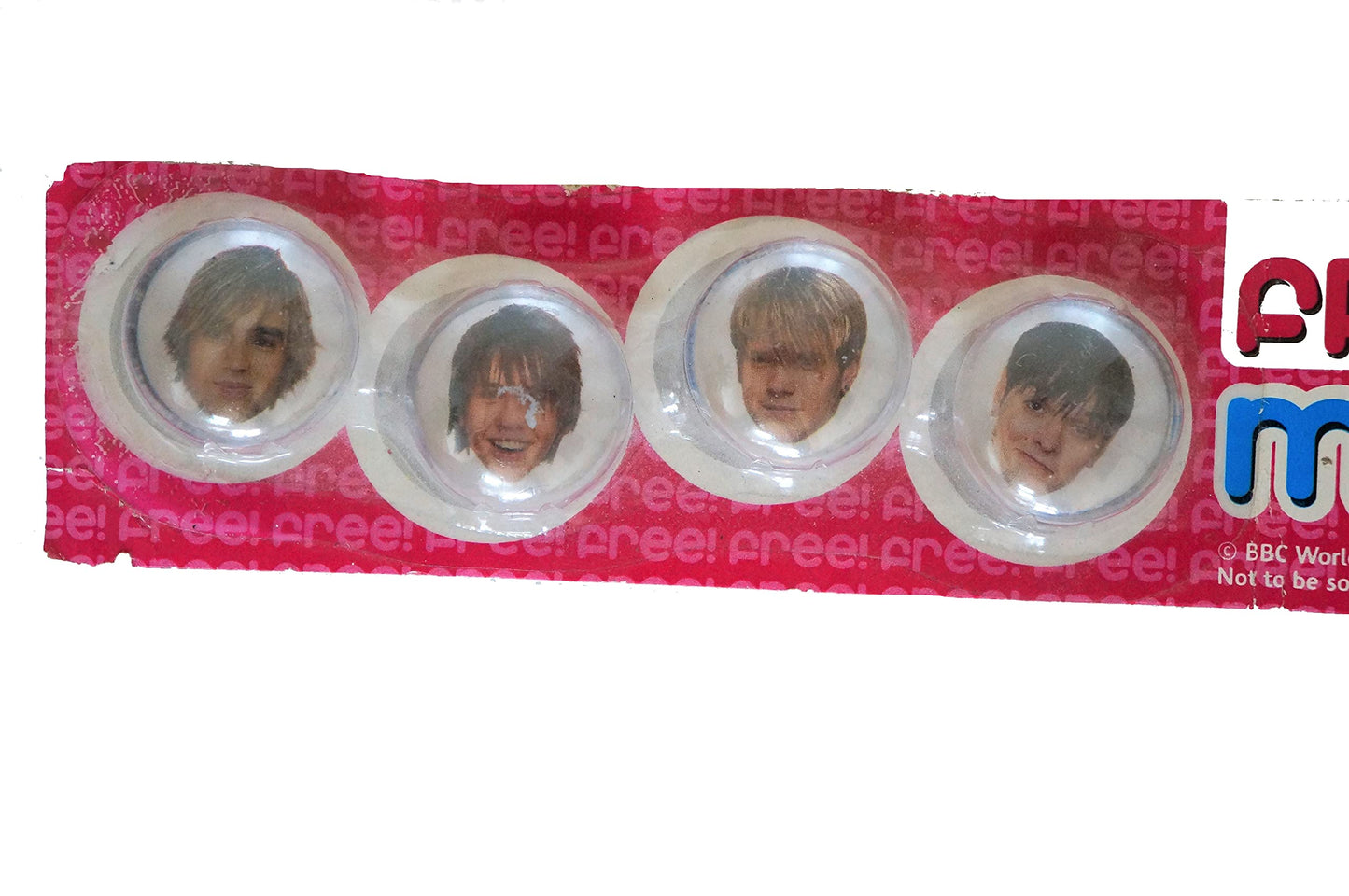 Vintage 2005 Pop Magnets - Busted - Featuring Charlie, Matt, James and Ki - Factory Sealed On Card